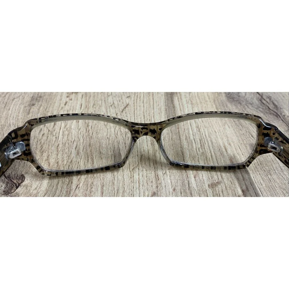 JEAN LAFONT eyeglasses CHEETAH PRINT RECTANGLE  glasses frame MOD: FACILE 155